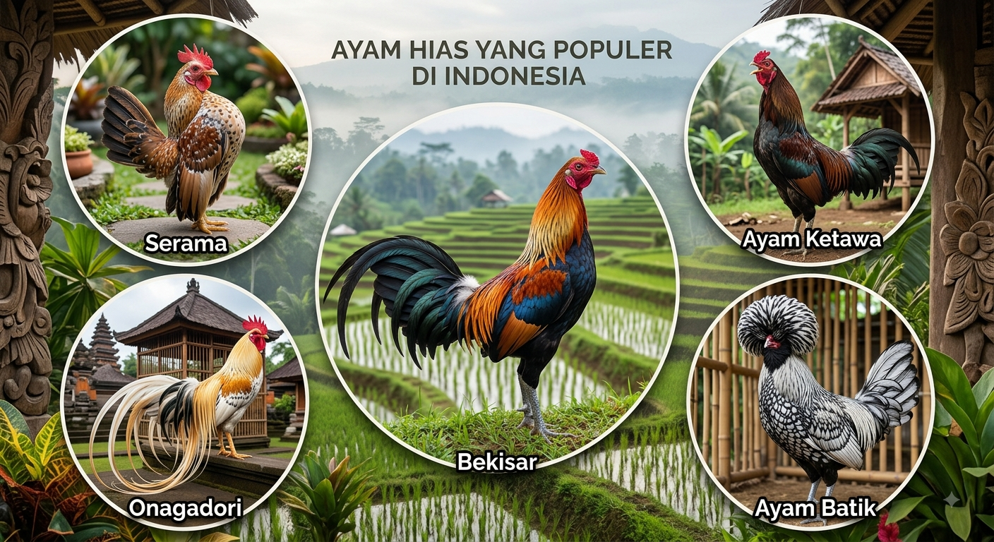 Ayam hias populer di indonesia